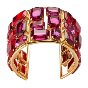 Armspange mit pink-roten Kristallen