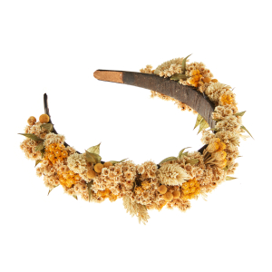 Blumenhaarreif in Gelb