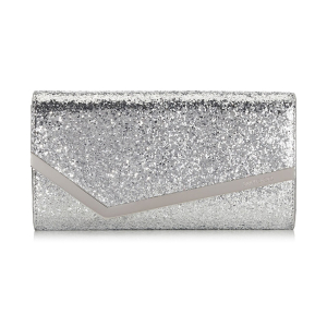 Silberne Clutch Emmie